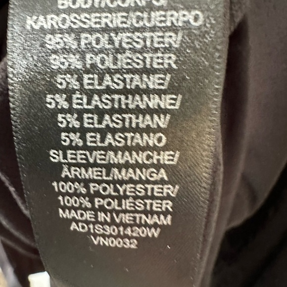 Adrianna Papell Black Relaxed 3/4 Sleeve Blouse - Picture 6 of 7